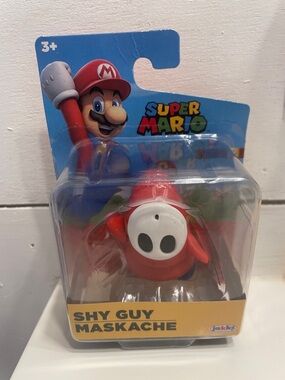 Rare Upside Down Mask Super Mario Shy Guy Figure